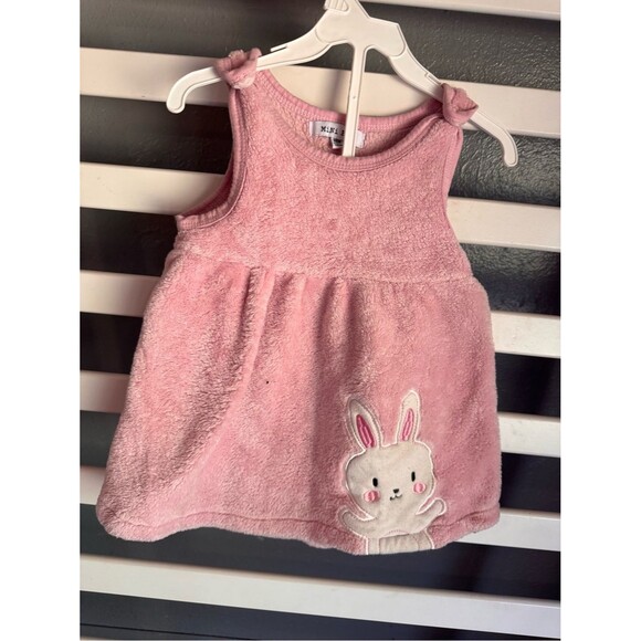 Unbranded Other - Pink Plush Bunny Dress for Girls